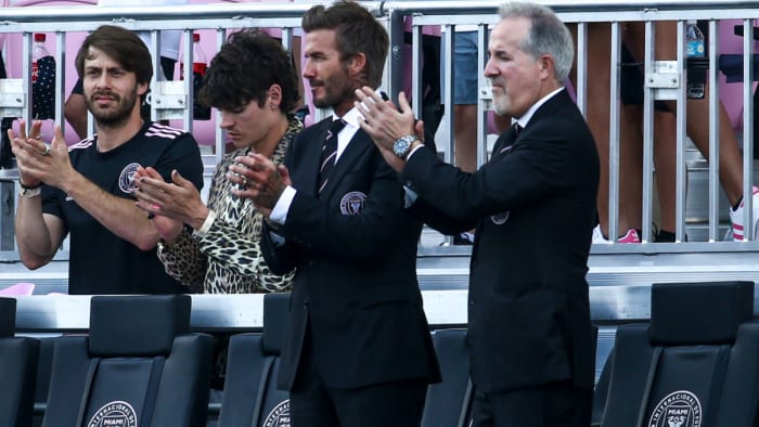 Inter Miami's David Beckham and Jorge Mas